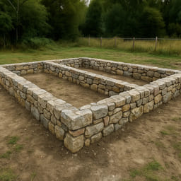 Бутовый под хозблок 4×8