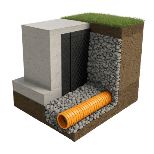 Дренаж фундамента в Воронеже